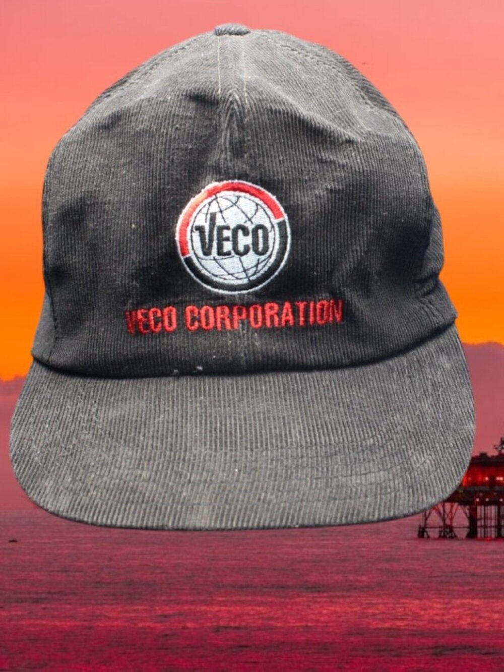Conoco Phillips BP Veco Gas Cap Hat Alaska North slope Prudhoe Bay corduroy